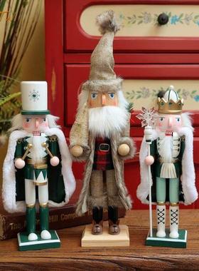 创意北欧轻奢风胡桃夹子木偶士兵工艺品卡通送礼物装饰家居摆件