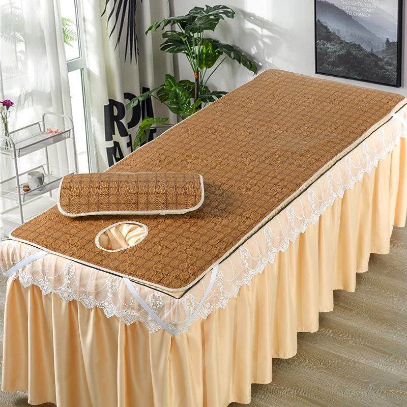 按摩床凉席美容床藤席冰丝席推拿床美容院配套用品学生宿舍床小席