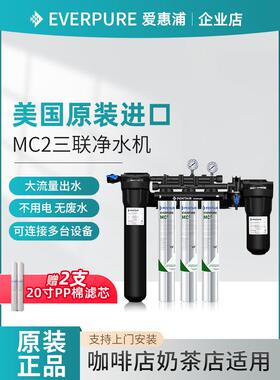 爱惠浦商用净水器MC2双联三联四联大流量奶茶店咖啡制冰直饮水机