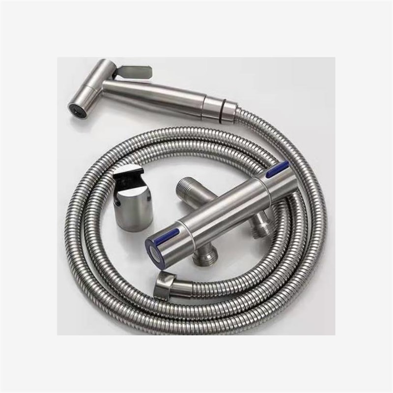 304不锈钢马桶喷枪套装 增压水枪妇洗器洗屁股T卫生间冲洗器喷头