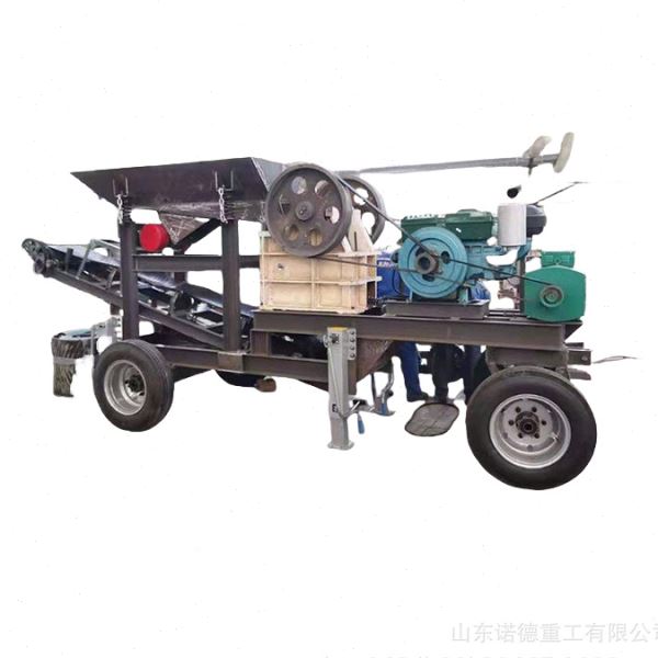 建筑垃圾破碎站 轮胎式石料移动破碎车 大型移动式废料岩石破碎站