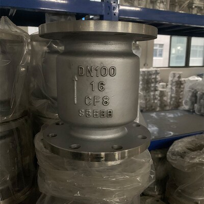 不锈钢立式止回阀H42W 16P 304法兰单项止回阀门DN50 DN100 DN200