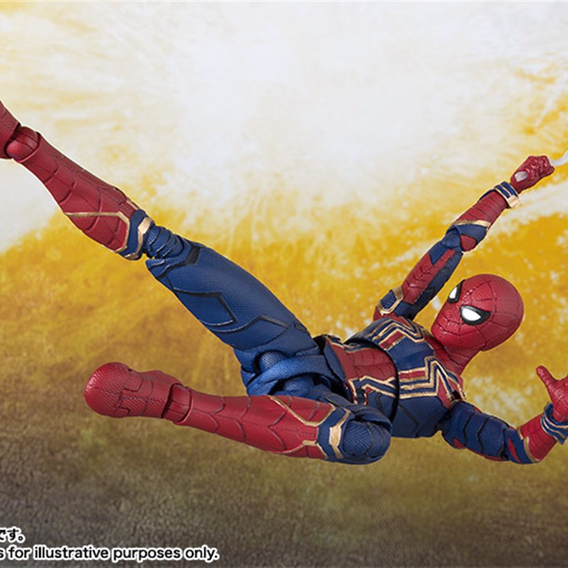 SHF 钢铁蜘蛛侠 复仇者联盟3无限战争可动手办模型摆件男孩玩具
