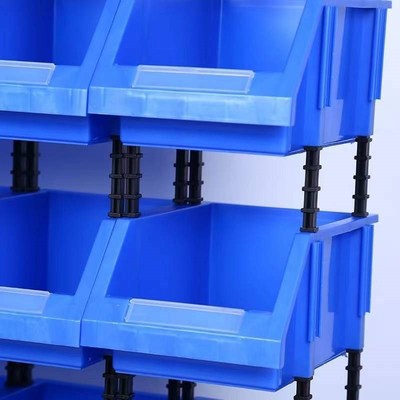 斜口组合式零件盒管件盒物料盒螺丝盒货架多层收纳盒塑料零件