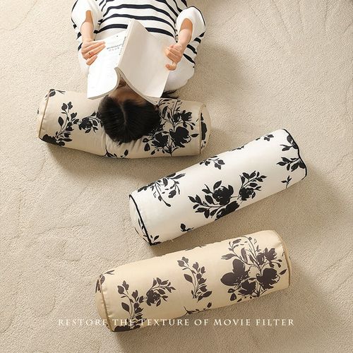 长条枕抱枕沙发客厅高级感中式头枕飘窗靠垫靠枕装饰抱枕套可拆洗