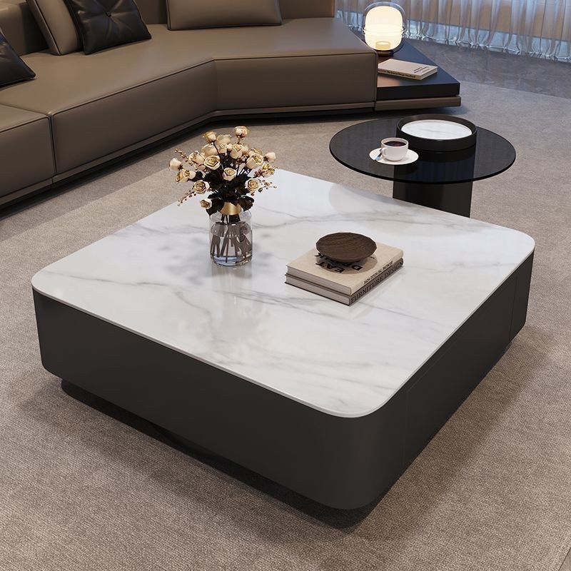 简约现代方形实拍组合茶几家用轻奢巨划算客厅茶几黑色爆款小户型