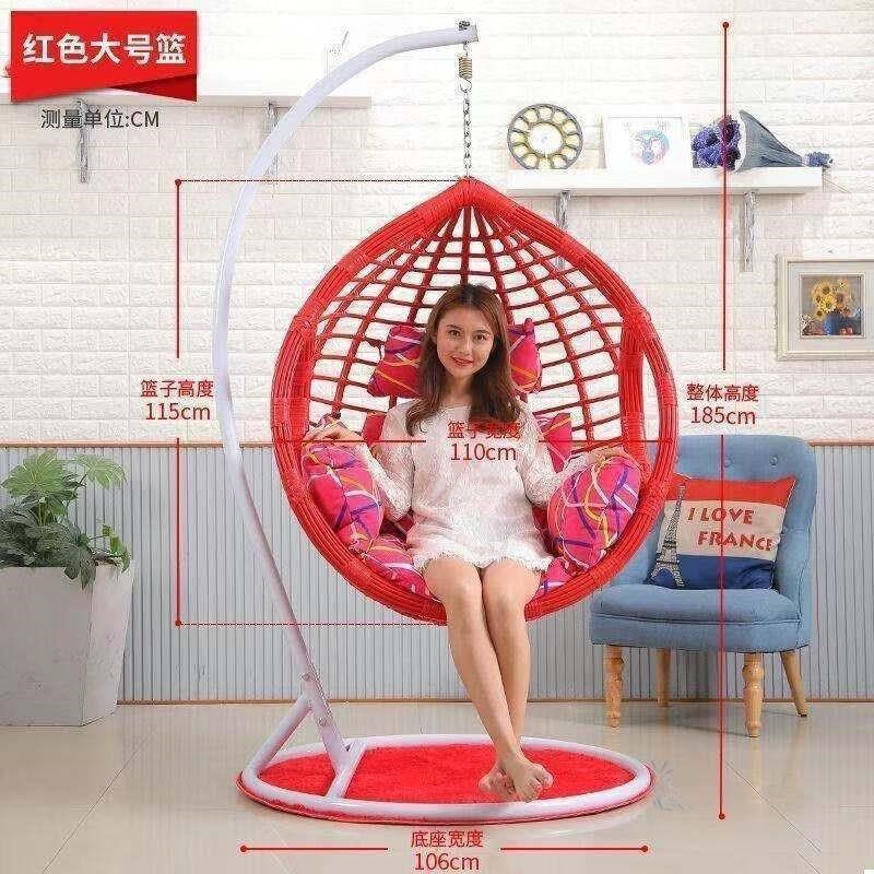 网红鸟巢椅子吊兰椅吊篮藤椅阳台吊椅家用室内秋千吊床懒人摇篮椅