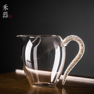 禾器怡然耐热玻璃大蛋盅公道杯茶海匀杯分茶器功夫蛋形公杯