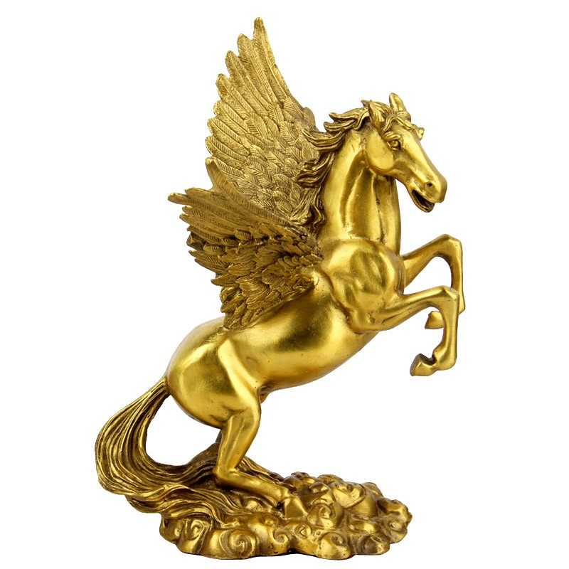 朴器 铜飞马摆件 铜马摆件 铜马到成功摆件