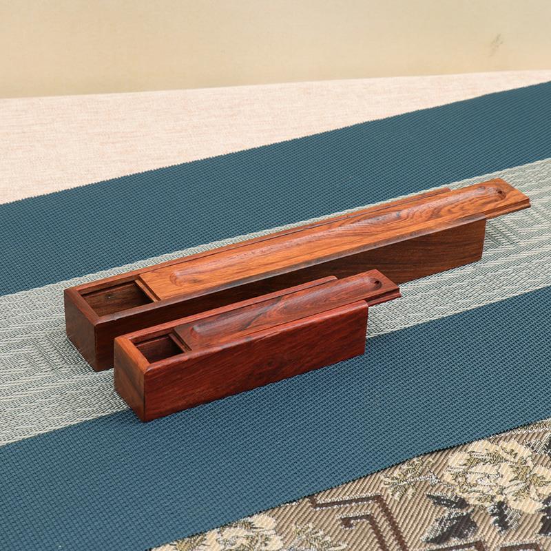 花梨木香盒香炉两用香具沉香线香盒香插檀香炉香道卧香盒刻字定制