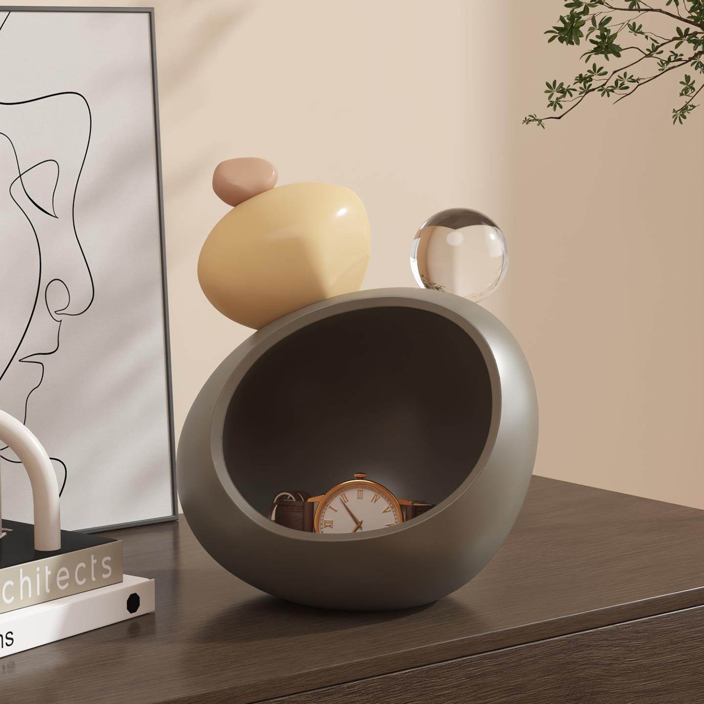 入户门玄关钥匙收纳托 托盘中古风摆件置物架餐边客厅柜家居软装,家居饰品,装饰摆件,淘宝优惠券,粉丝福利购,淘宝优惠卷