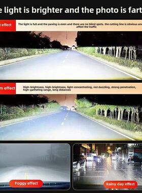 奇瑞瑞虎5X改装led大灯远光近光一体PLUS雾灯H1激光透镜汽车灯泡