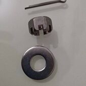 马发4螺旋桨船外机3018 20冲轴匹槽带4螺母2力开口不锈钢15 东冲