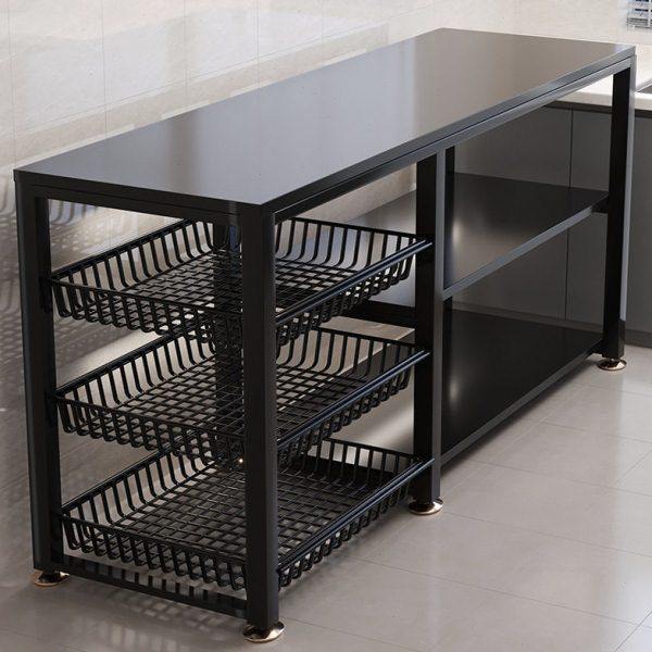 厨房置物架落地多层蔬菜篮子收纳架多功能微波炉烤箱货架储物架子,厨房/烹饪用具,果蔬置物架/篮/框,淘宝优惠券,粉丝福利购,淘宝优惠卷