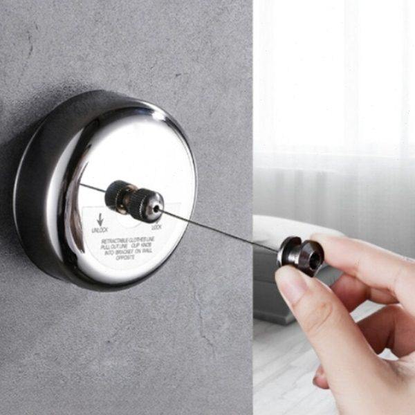 阳台晒被子神器隐形晾衣绳免打孔伸缩室外304不锈钢丝绳固定卡扣,收纳整理,壁挂晾晒架/网,淘宝优惠券,粉丝福利购,淘宝优惠卷