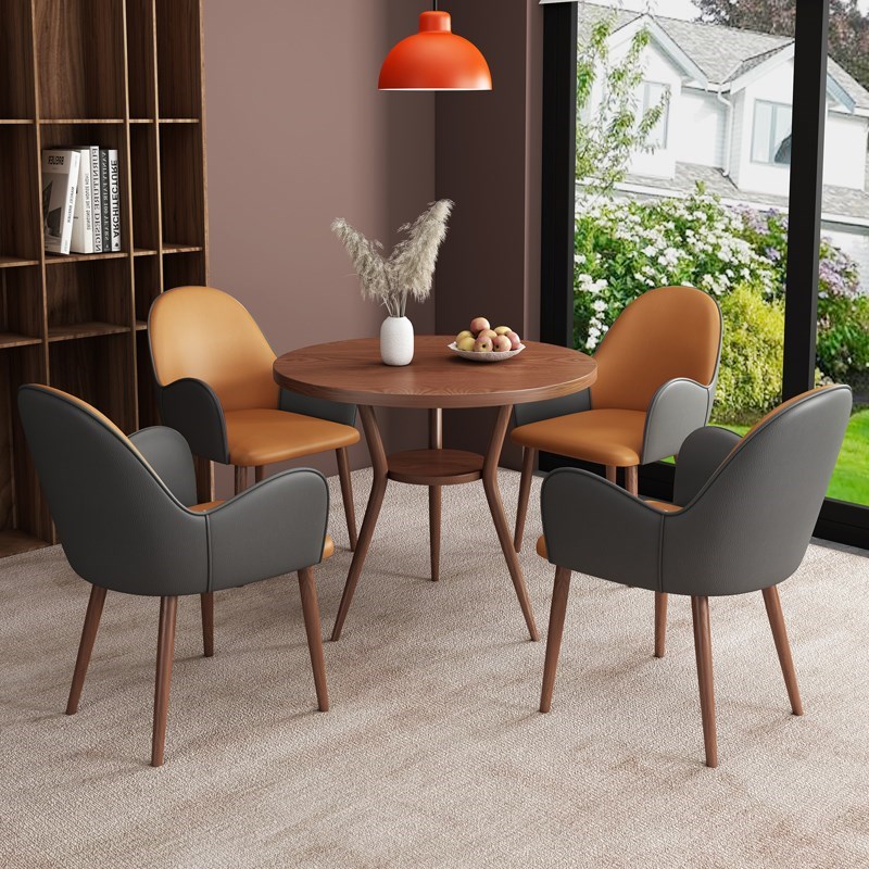 阅读室洽谈室桌椅办公室接待小圆桌休息区K谈判洽谈桌椅组合咖啡