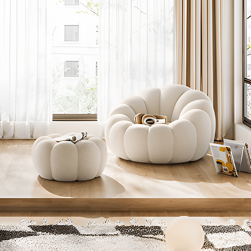 网红榻榻米南瓜懒人沙发客厅2023新款卧室单人靠背阳台休闲躺卧椅