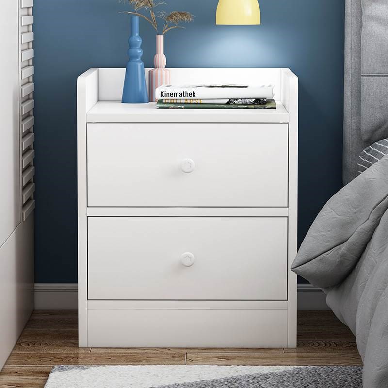 【带后背板】超窄床头柜小型简约现代置物储物卧室床边小柜子