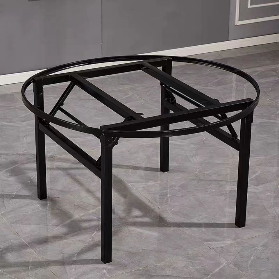 圆桌方桌简易支架折叠架不锈钢金属可折叠伸缩桌腿U支撑架子好收