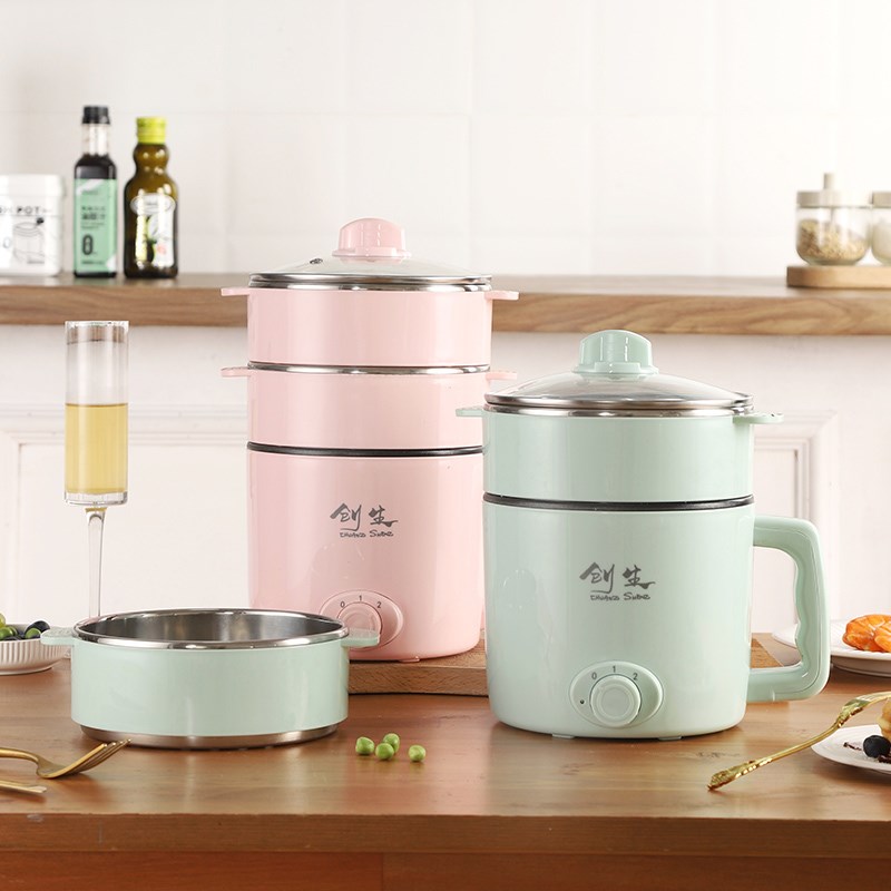 创生多功b能一体电饭煲电煮锅学生专用电饭煲宿舍家用304小电煮锅