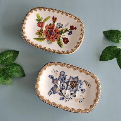 法式复古陶瓷香皂盒家用双层沥水肥皂盒卫生间收纳置物架民宿皂托,家庭/个人清洁工具,皂盒,淘宝优惠券,粉丝福利购,淘宝优惠卷