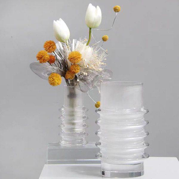 现极简白色螺旋直筒水晶小花装饰摆件卧室客厅酒店家居装饰品,饰品/流行首饰/时尚饰品新,摆件,淘宝优惠券,粉丝福利购,淘宝优惠卷