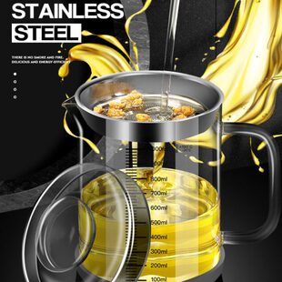 油瓶挂装神器家用漏壶滤网储德国油渣壶油罐油油壶不过滤玻璃厨房