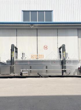 狮QPI子头油炸流水肉丸子油炸机自动油线设炸备调理肉制品油全炸