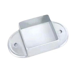 锌钢护栏配件固定座方管连接件铁艺护栏楼梯底座市政围栏连接配件