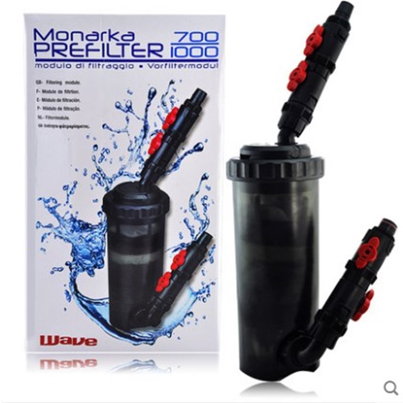 水族箱wave前置式无动力过滤桶鱼缸过滤器带快速脱离接头含过滤棉
