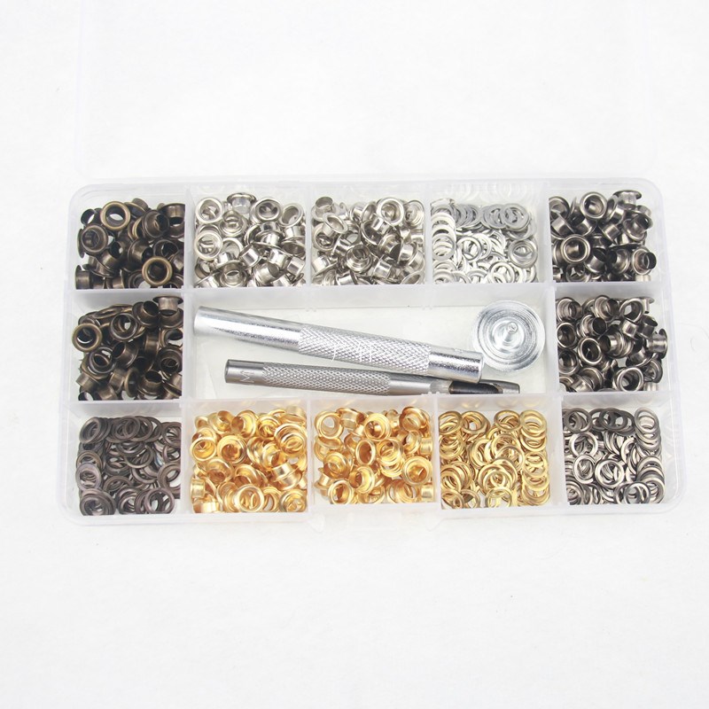 供跨境300#气眼鸡眼汽眼安装工具鸡眼扣鞋眼扣内径5mm400套/500套
