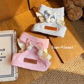 宠物猫咪布偶牵引绳遛猫绳防挣脱外出背心式 可爱蝴蝶结背带溜狗绳