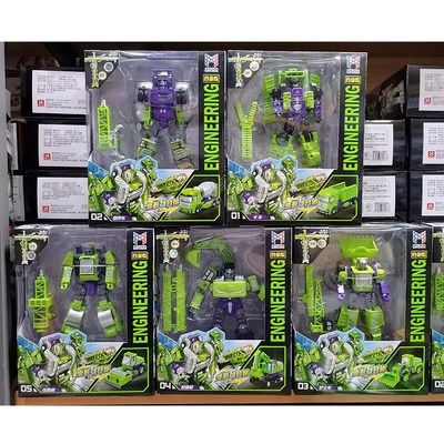 变形5合体合金版工程车挖掘机金刚大力神机器人汽车男孩玩具儿童