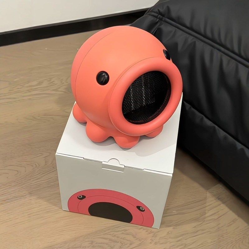 章鱼暖风机卡通家用取暖器办公室小型暖器冬季学生便携桌面暖风器