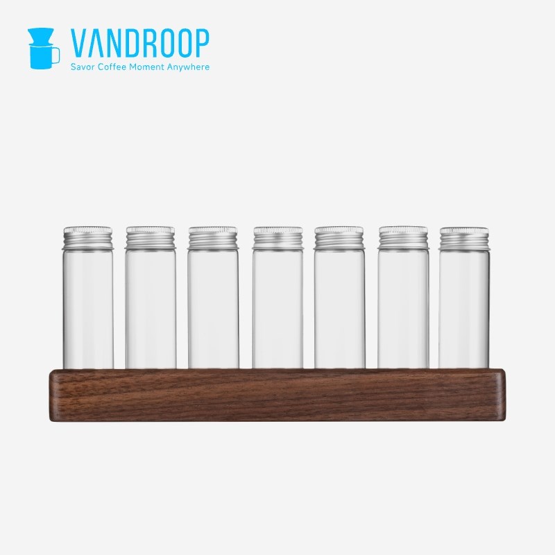 咖啡豆分装瓶单向排气阀呼吸密封罐保存罐咖啡豆分装试管瓶玻璃瓶