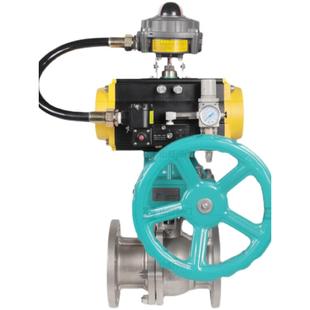 不锈钢蒸汽气体动态o形法兰球阀2205