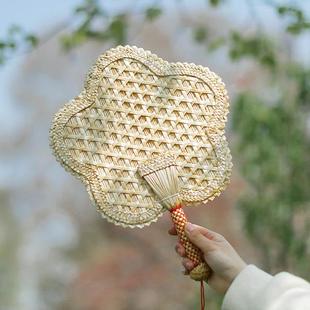 便携古风扇子夏季小扇子夏天团扇蒲扇儿童国风葵扇子老式日式中式