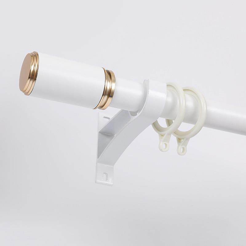 铝合金窗帘轨道静音窗帘杆子罗马杆单轨道滑轨滑轮顶装侧装送配件