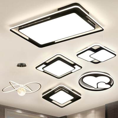 led客厅主灯餐厅卧室灯现代简约大气北欧吸顶灯全屋套餐灯具组合