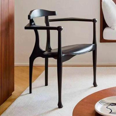 高利诺椅中古风实木餐椅新中式丹麦设计师款主人椅极简家用书桌椅