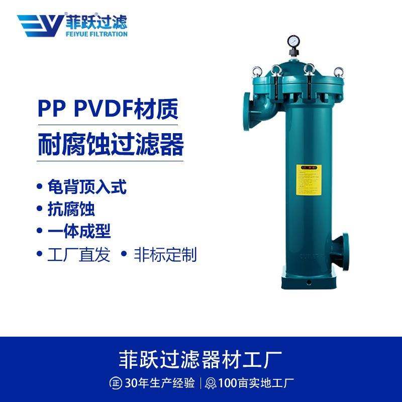 聚偏二氟乙烯PVDF顶入式过滤器一体成型全塑胶龟背式过滤器