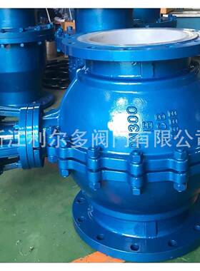 衬氟蜗轮球阀Q47F46Q347F46Q341F46大口径DN300DN350DN400