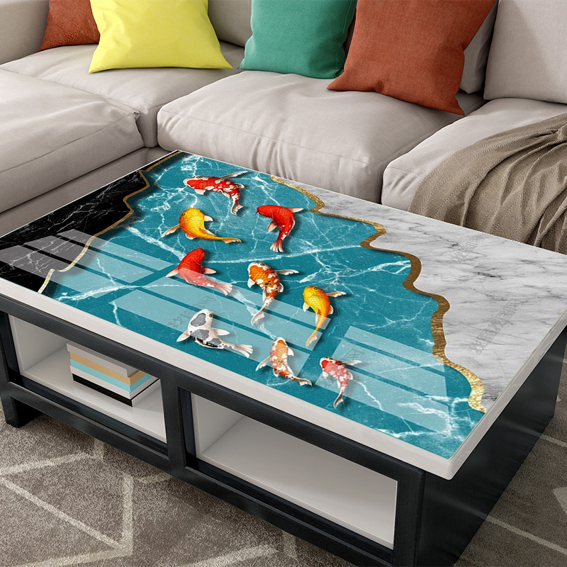 防水防烫茶几垫免洗桌布防辣椒油餐桌垫子现代简约电视柜软玻璃垫