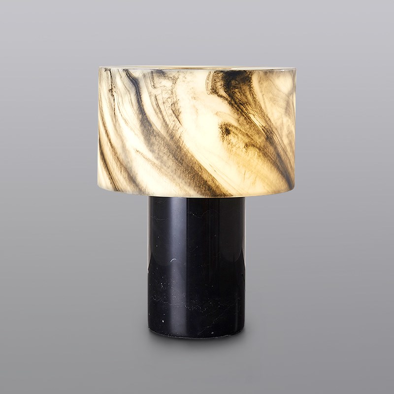 后现代个性创意仿云石客厅沙发装饰台灯样板房简约卧室床头台灯