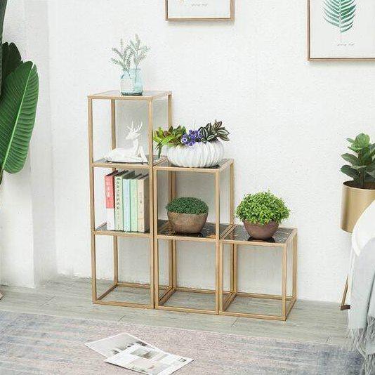 简约时尚家居铁艺小花架置物架客厅花几店铺展示台橱窗创意展示架,商业/办公家具,桌面展架/摆台展架,淘宝优惠券,粉丝福利购,淘宝优惠卷