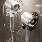 吹风机架浴室收纳免打孔神器支架电吹风筒吸盘旋转可置物架卫生间