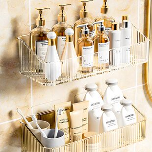 神器厕所壁挂式收纳架卫生间置物架免打孔浴室墙上洗手间洗漱台子