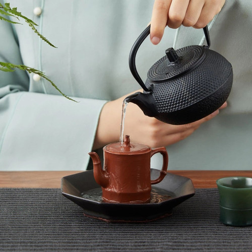 物典大家竹节紫砂壶茶具套装功夫泡茶具办公室茶杯全手工礼品装