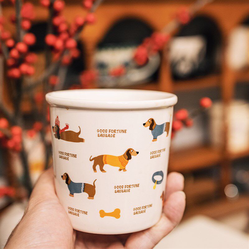 半宅陶瓷咖啡杯子dirty随手杯拿铁拉花杯早餐牛奶果汁水杯手握杯