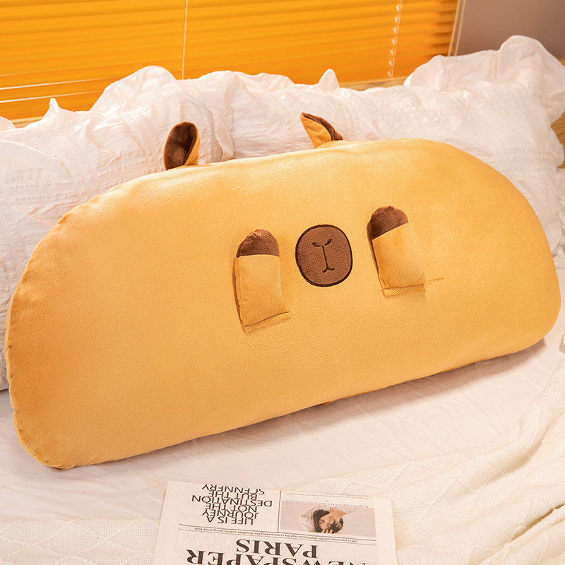 卡皮巴拉床头靠垫床上宿舍护腰靠枕可拆洗软包大靠背儿童睡觉抱枕